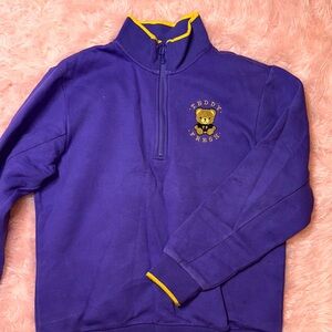 Teddy Fresh Purple and Yellow Zip-Up Sweater